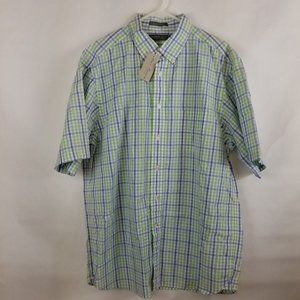 Daniel Cremieux Shirt New With Tags Size XL Blue/Green/White